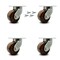 Service Caster 6 Inch Heavy Duty High Temp Phenolic Swivel Caster Set with Swivel Locks, 4PK SCC-KP92S630-PHRHT-BSL-4 - alternate 1
